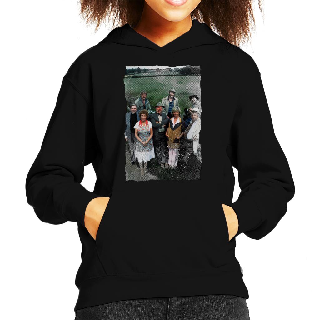 TV Times A Selection Of Characters From Emmerdale Farm 1978 Kids Hooded Sweatshirt