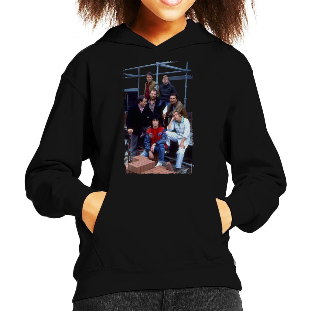 TV Times Cast Of Auf Wiedersehen Pet Kids Hooded Sweatshirt