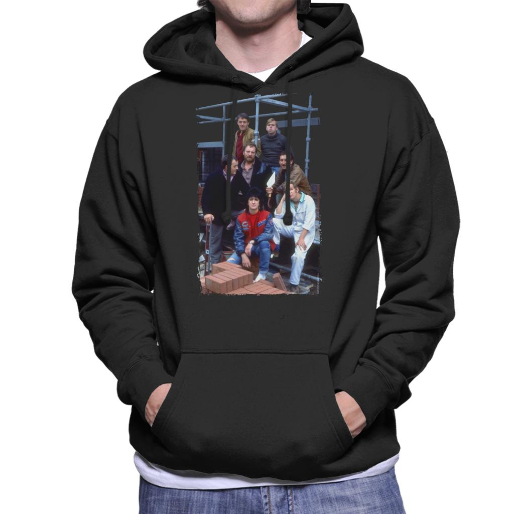 TV Times Cast Of Auf Wiedersehen Pet Men's Hooded Sweatshirt