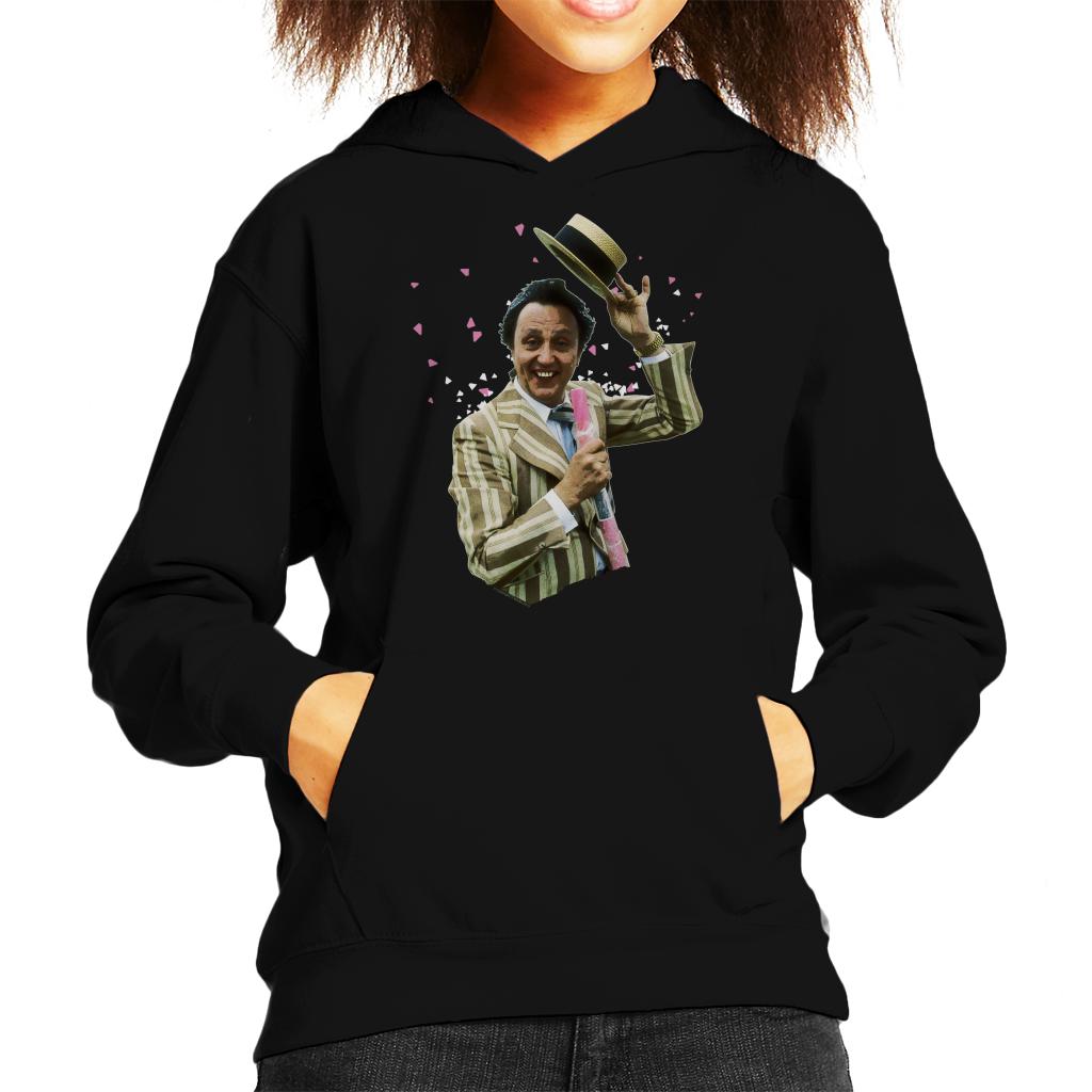 TV Times Comedian Ken Dodd Holding A Stick Of Rock Kids Hooded Sweatshirt