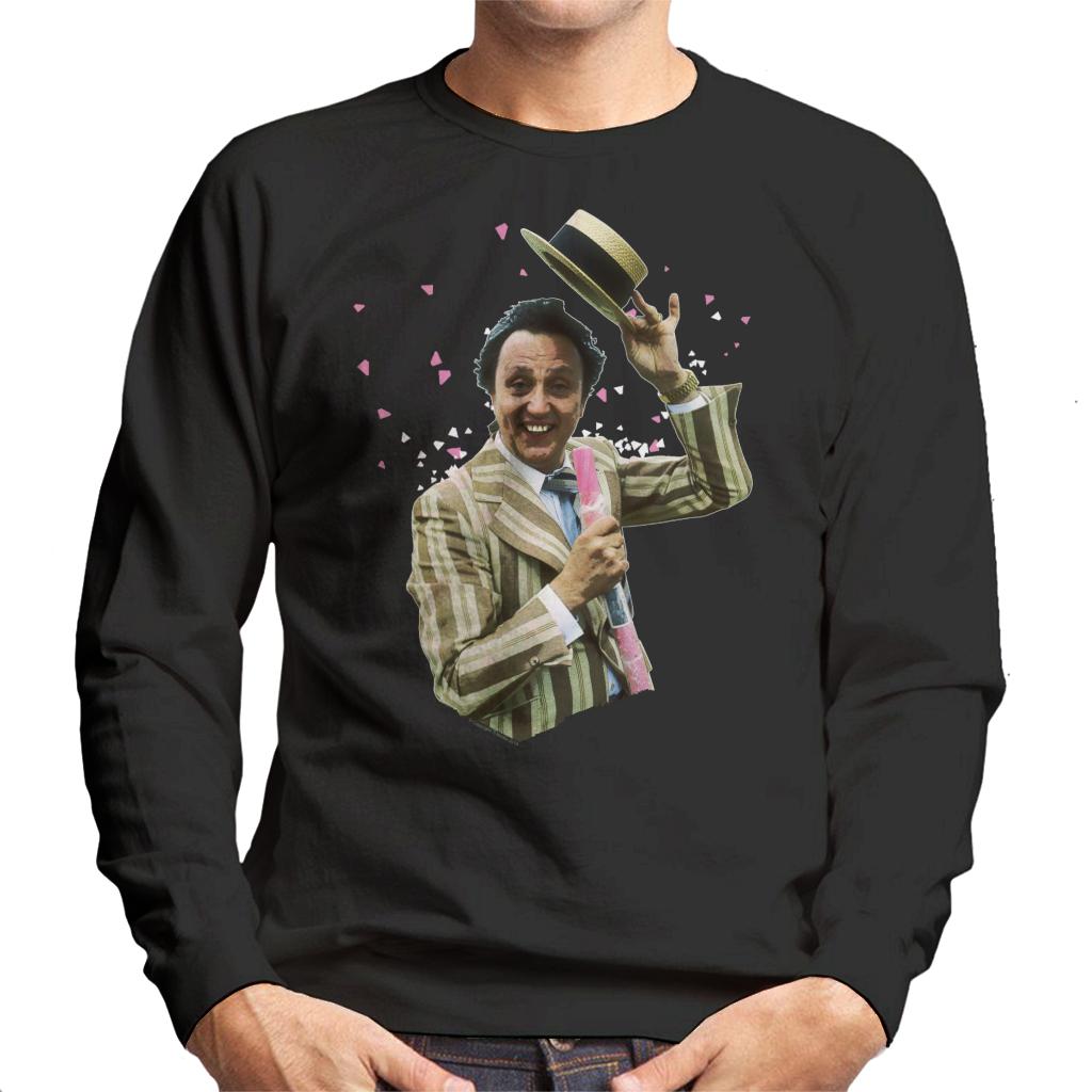 TV Times Comedian Ken Dodd Holding A Stick Of Rock Men's Sweatshirt