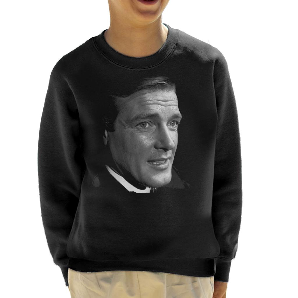 TV Times Actor Roger Moore Kids Sweatshirt