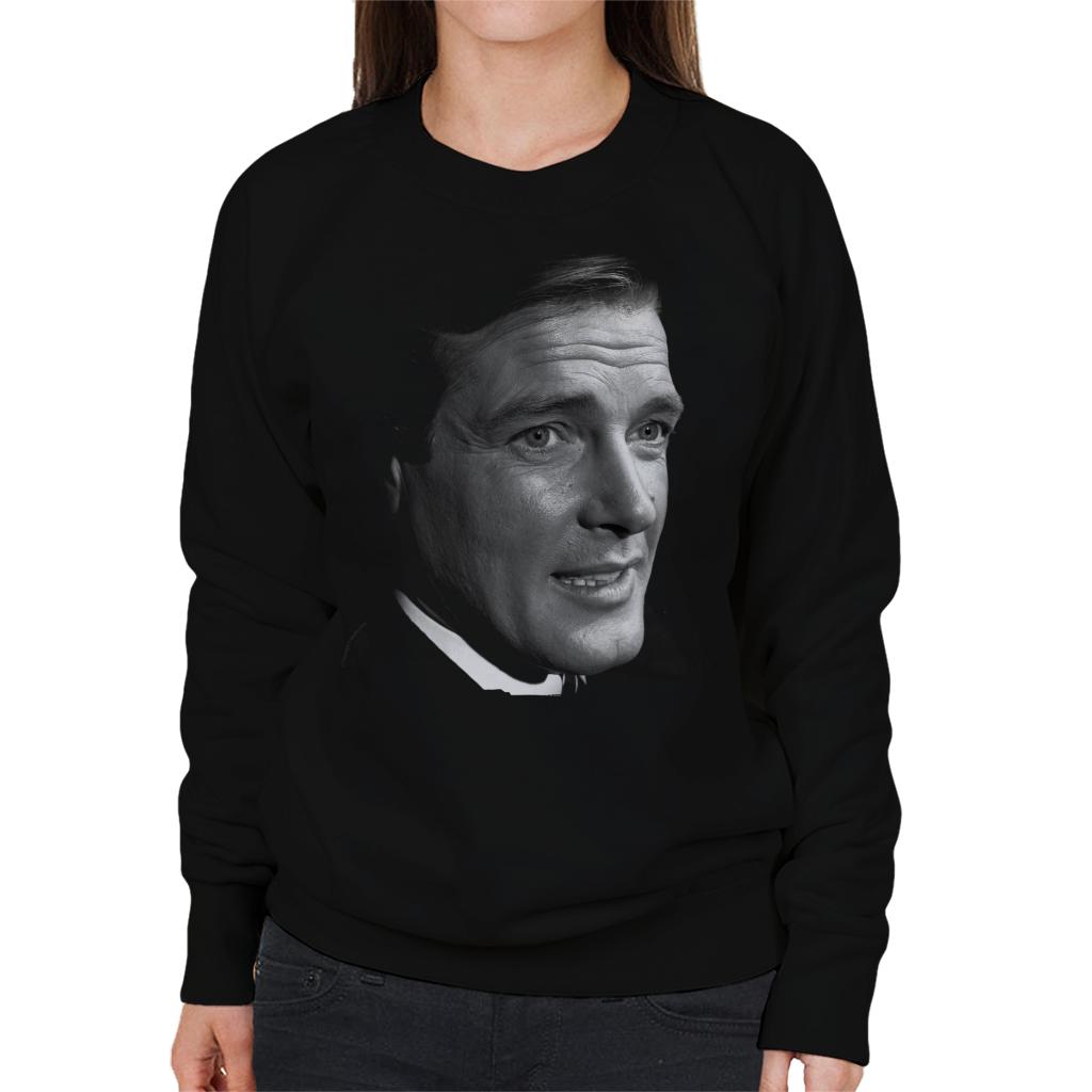 TV Times Actor Roger Moore Women's Sweatshirt