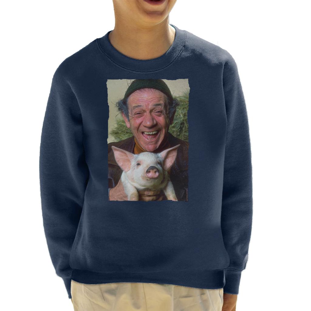 TV Times Sid James Holding A Pig Kids Sweatshirt