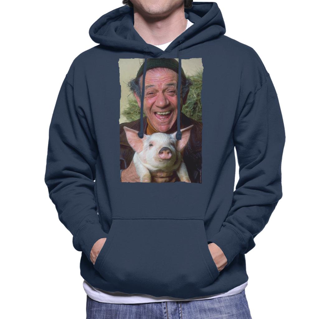 TV Times Sid James Holding A Pig Men's Hooded Sweatshirt