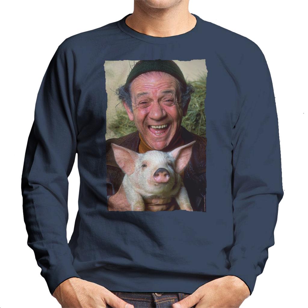 TV Times Sid James Holding A Pig Men's Sweatshirt