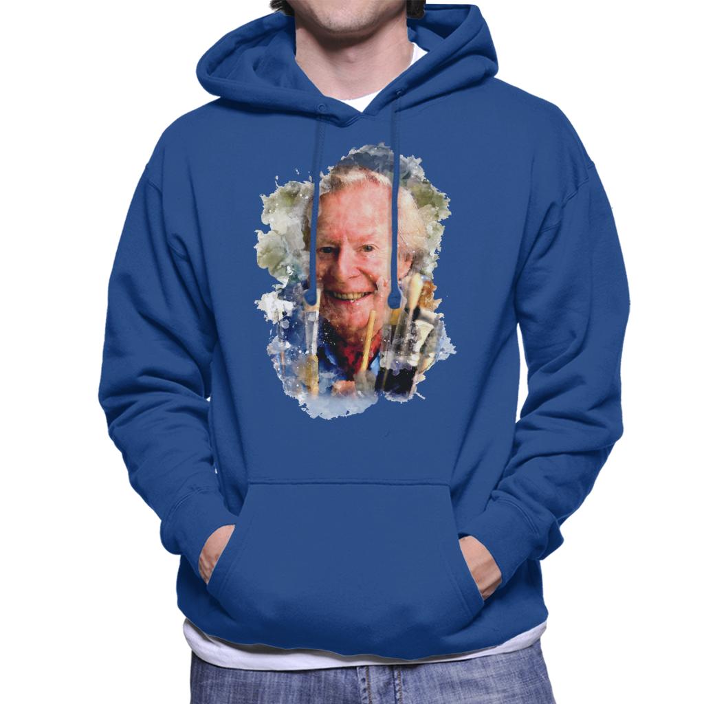 TV Times Artist Tony Hart With Brushes Men's Hooded Sweatshirt-ALL + EVERY