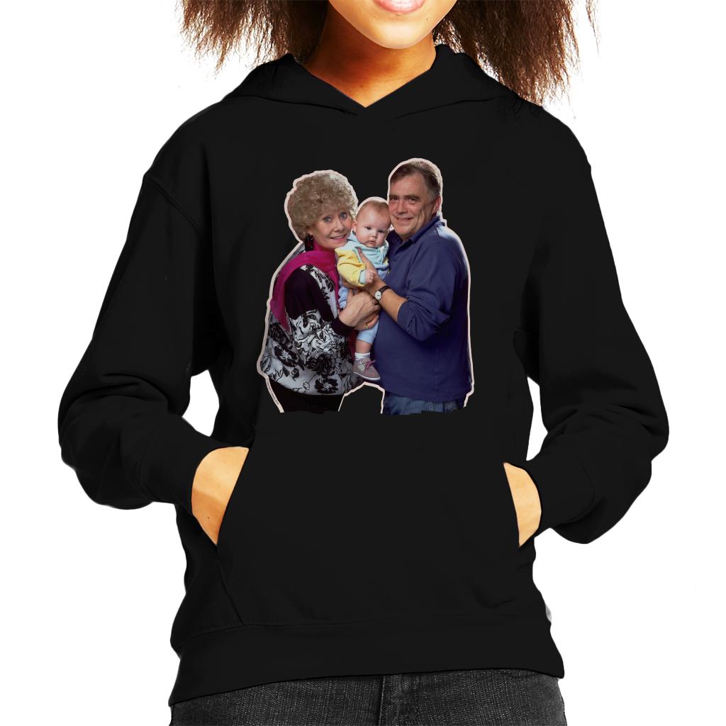 TV Times Coronation Streets Jack And Vera Duckworth Kids Hooded Sweatshirt-ALL + EVERY