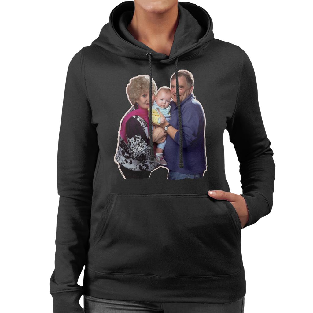 TV Times Coronation Streets Jack And Vera Duckworth Women's Hooded Sweatshirt-ALL + EVERY