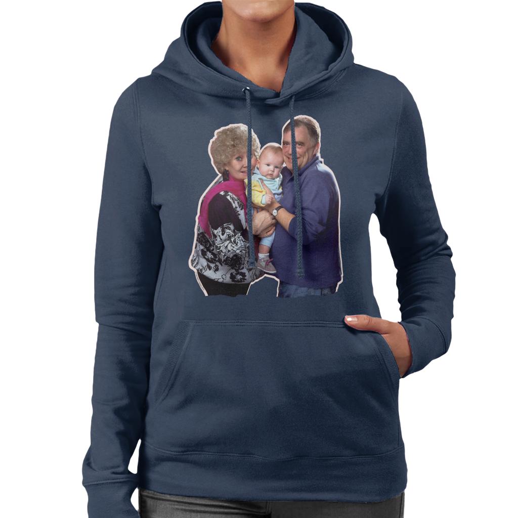 TV Times Coronation Streets Jack And Vera Duckworth Women's Hooded Sweatshirt-ALL + EVERY