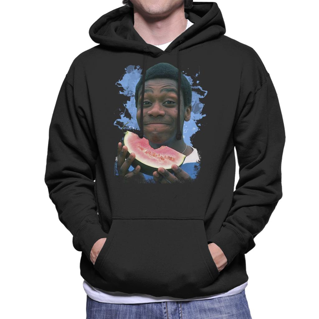 TV Times A Young Lenny Henry Eating A Watermelon Men's Hooded Sweatshirt-ALL + EVERY