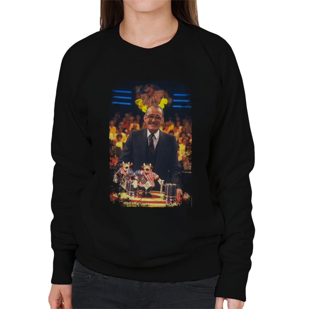 TV Times Jim Bowen Presenter Of Bullseye Women's Sweatshirt-ALL + EVERY