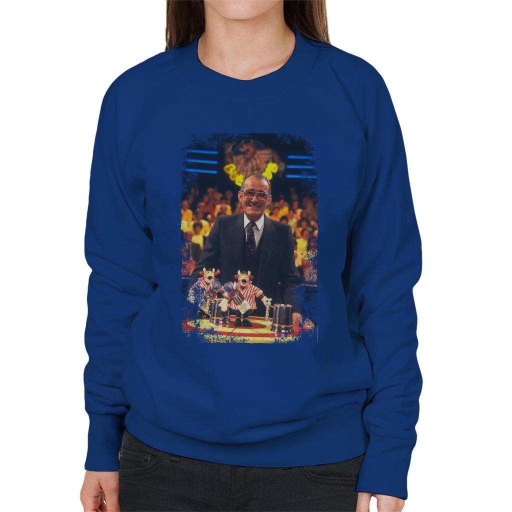 TV Times Jim Bowen Presenter Of Bullseye Women's Sweatshirt-ALL + EVERY