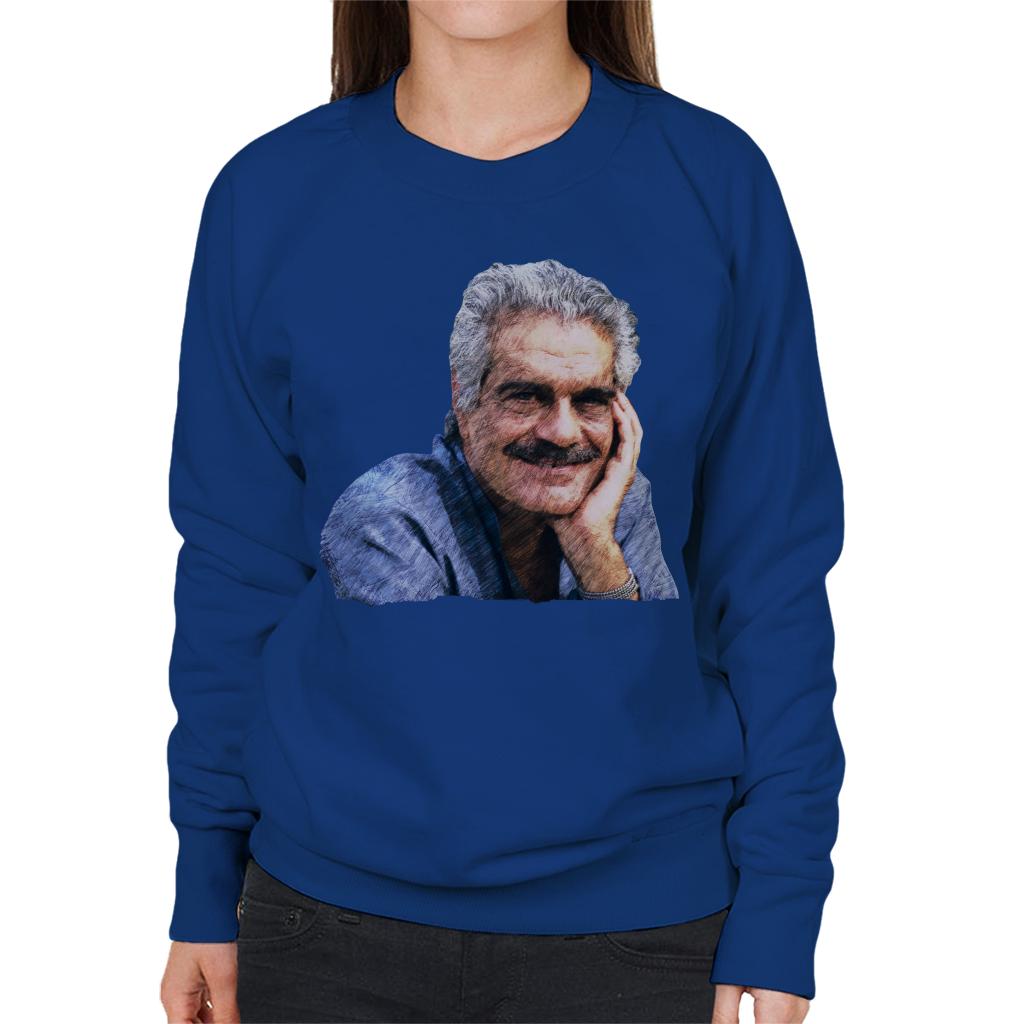 TV Times Actor Omar Sharif 1988 Women's Sweatshirt-ALL + EVERY