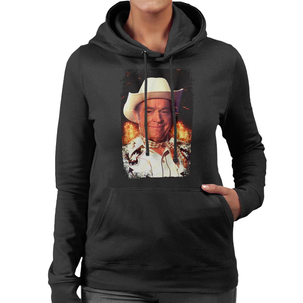 TV Times Bob Hope Cowboy 1978 Women's Hooded Sweatshirt-ALL + EVERY