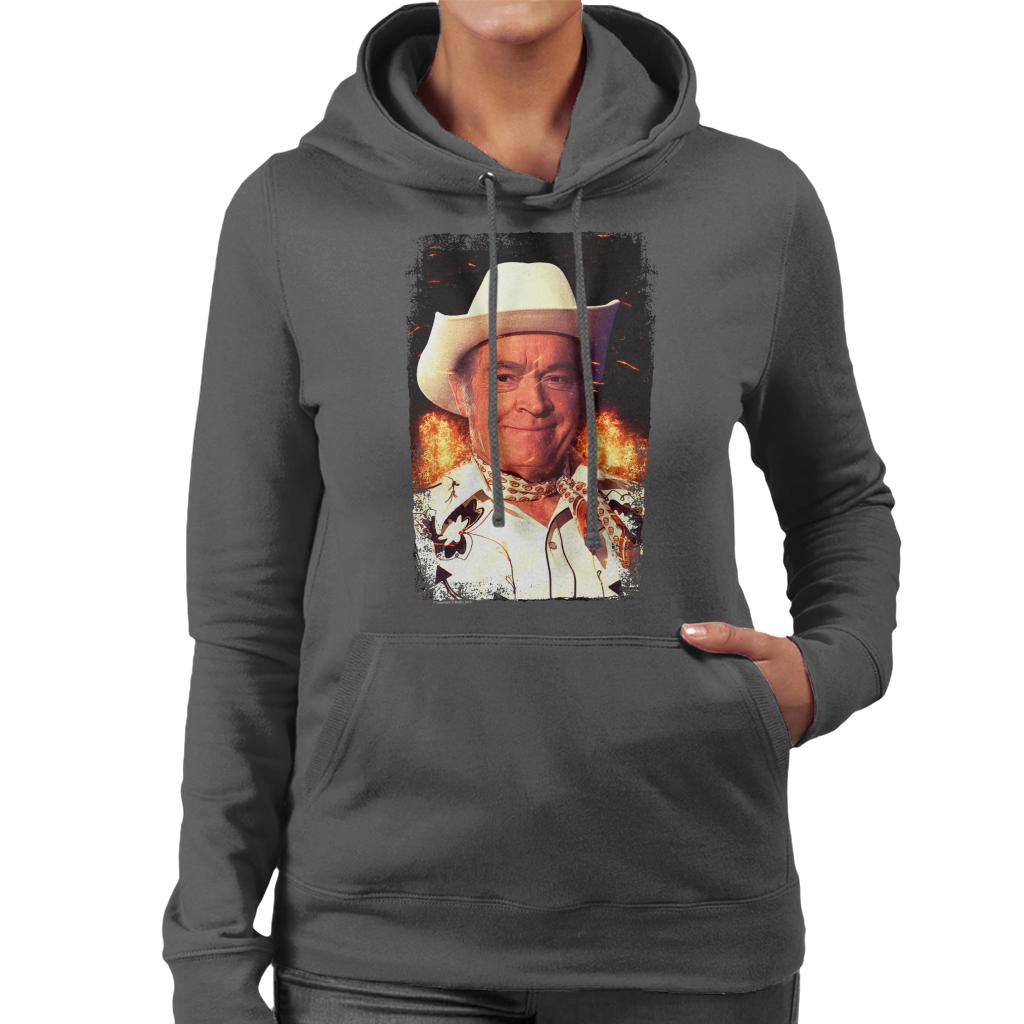 TV Times Bob Hope Cowboy 1978 Women's Hooded Sweatshirt-ALL + EVERY