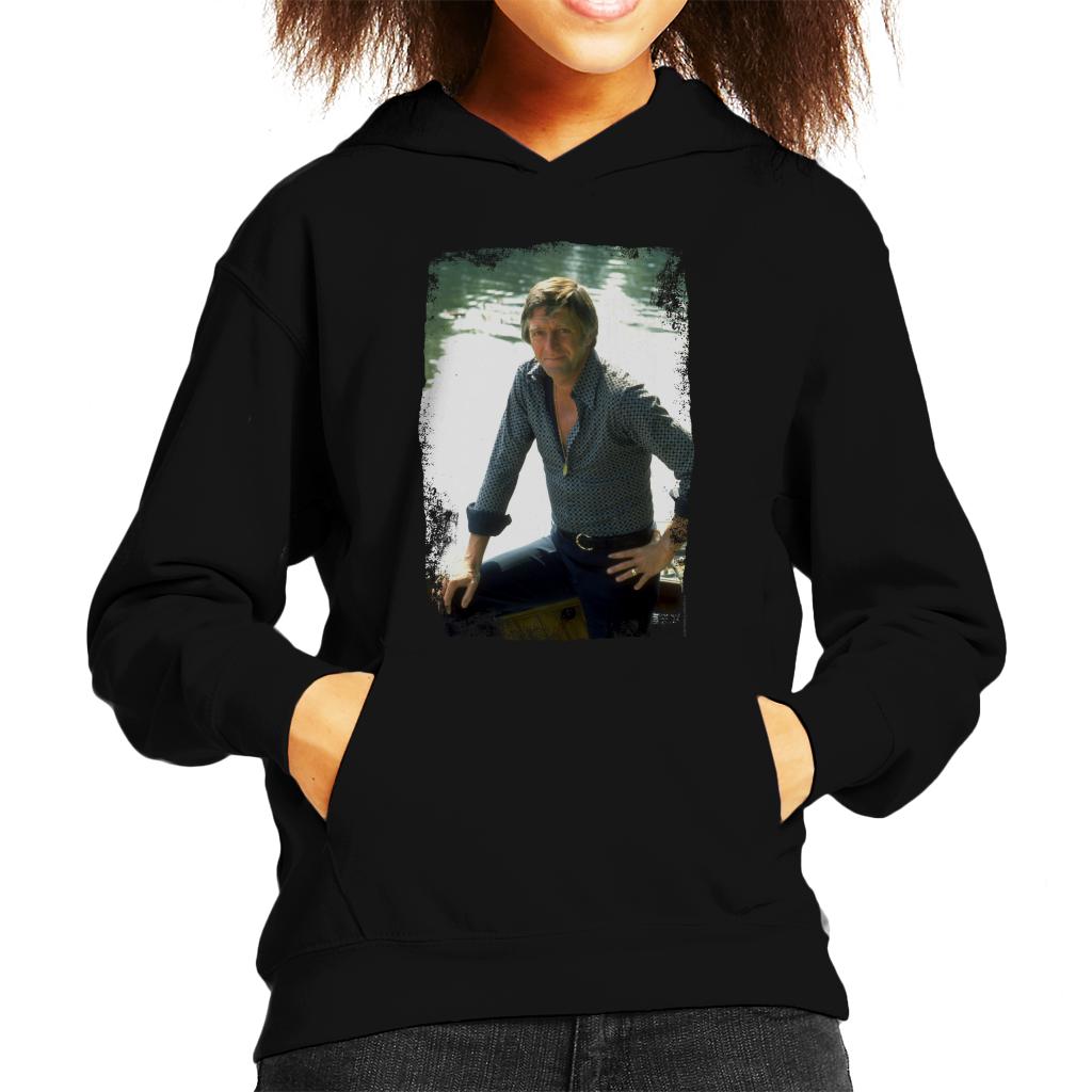 TV Times Michael Parkinson 70s Portrait Kids Hooded Sweatshirt-ALL + EVERY