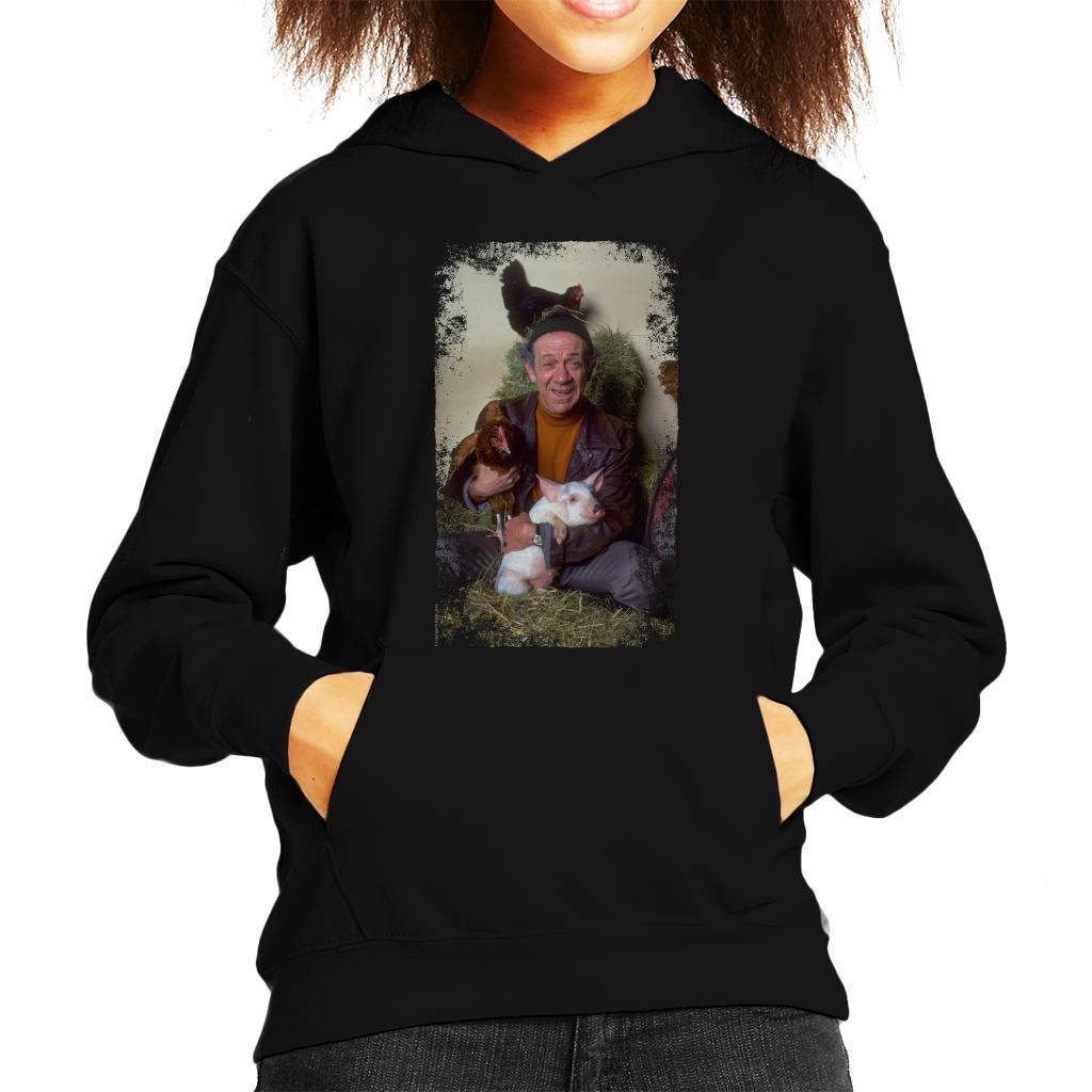 TV Times Sid James Two In Clover 1969 Kids Hooded Sweatshirt-ALL + EVERY