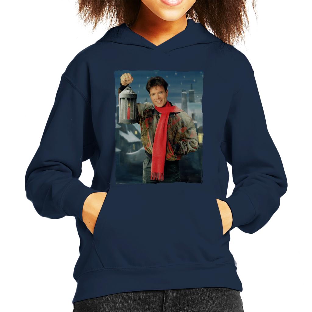 TV Times Cliff Richard Christmas Lantern 1990 Kids Hooded Sweatshirt-ALL + EVERY