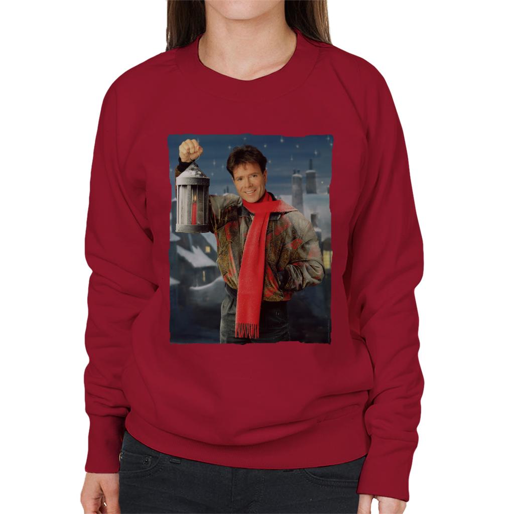 TV Times Cliff Richard Christmas Lantern 1990 Women's Sweatshirt-ALL + EVERY