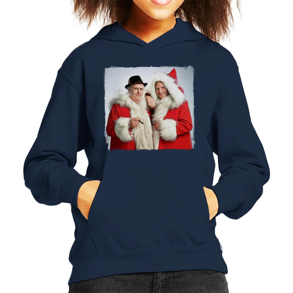 TV Times Minder Cast Father Christmas 1989 Kids Hooded Sweatshirt-ALL + EVERY