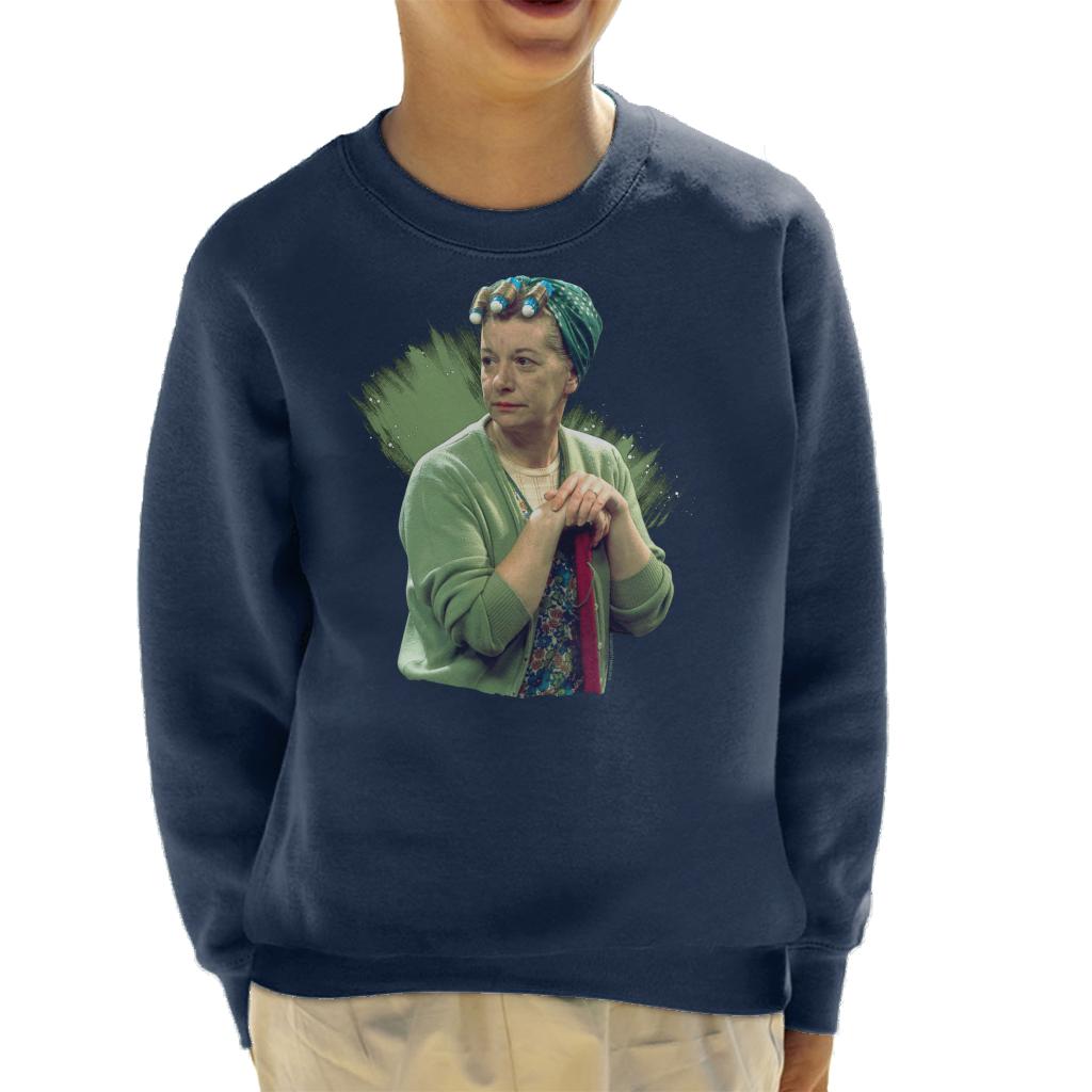 TV Times Hilda Ogden Played By Jean Alexander Coronation Street 1975 Kids Sweatshirt-ALL + EVERY