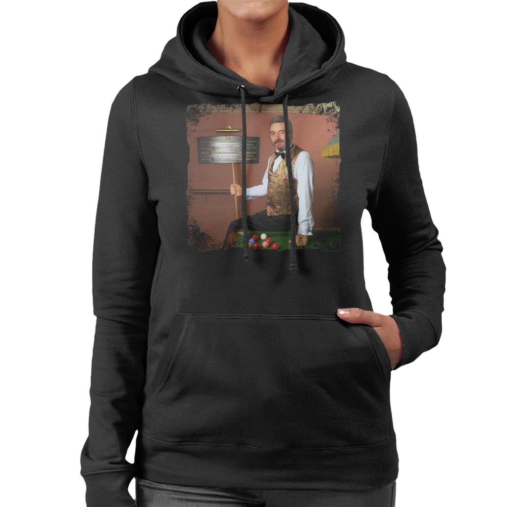 TV Times Snooker Player John Virgo From The Big Break Women's Hooded Sweatshirt-ALL + EVERY