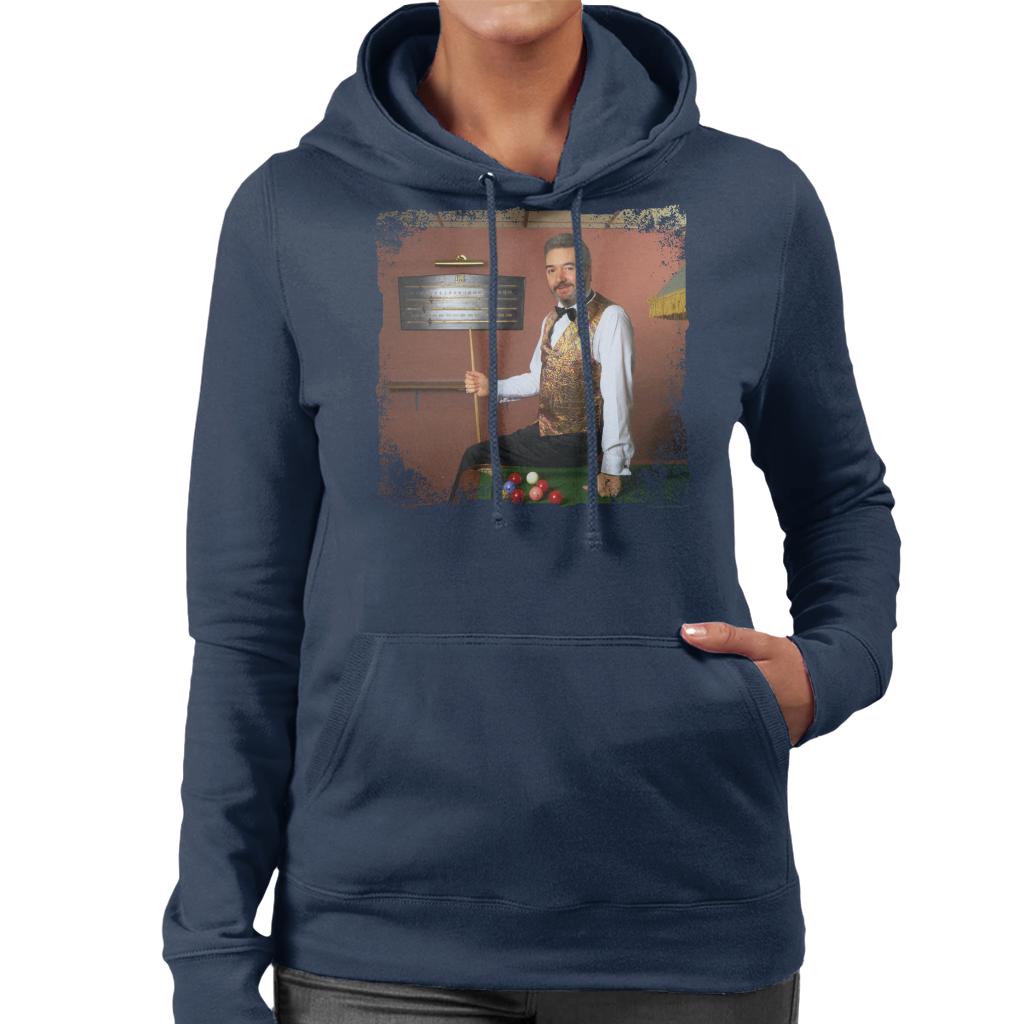 TV Times Snooker Player John Virgo From The Big Break Women's Hooded Sweatshirt-ALL + EVERY