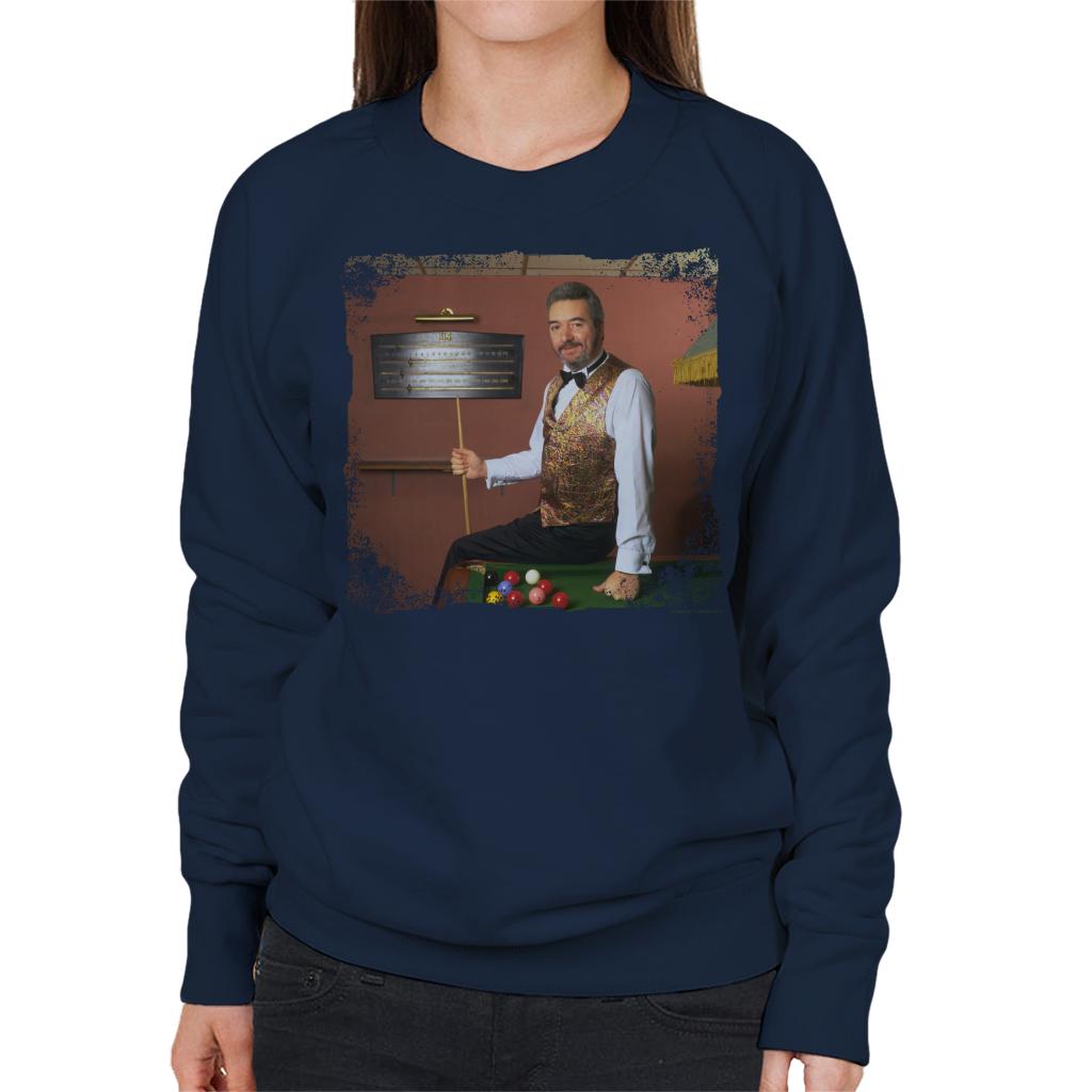 TV Times Snooker Player John Virgo From The Big Break Women's Sweatshirt-ALL + EVERY