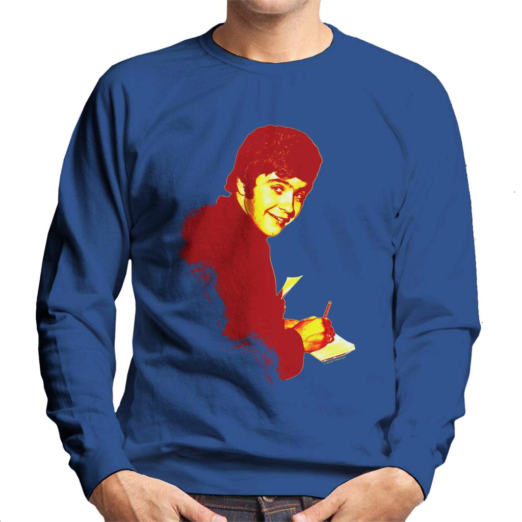 TV Times David Essex Signing Autographs Pop Art Stylised Men's Sweatshirt-ALL + EVERY