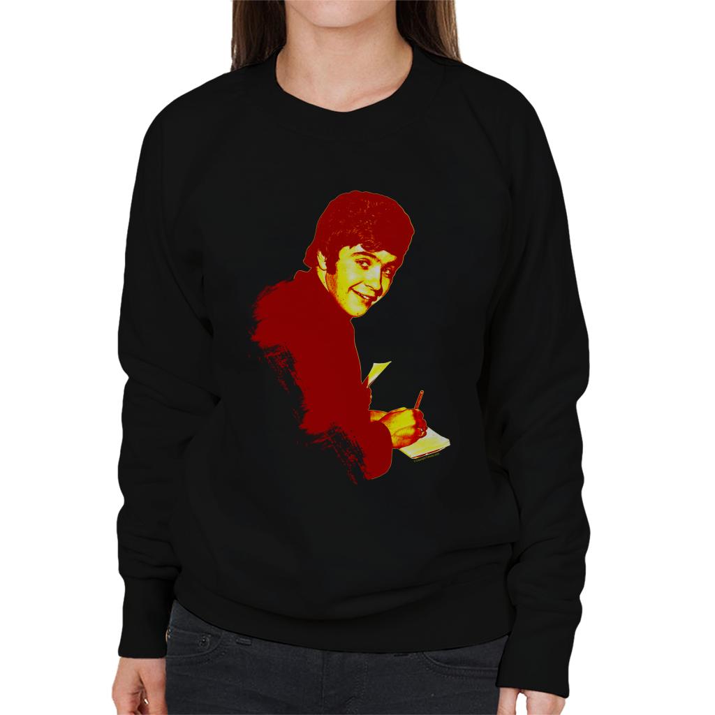 TV Times David Essex Signing Autographs Pop Art Stylised Women's Sweatshirt-ALL + EVERY