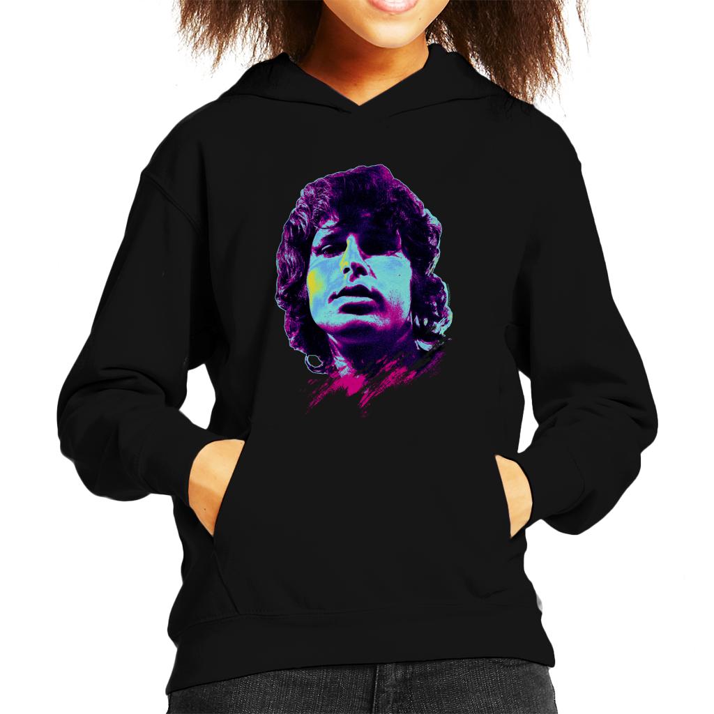 TV Times Jim Morrison Retro Pop Art Stylised Kids Hooded Sweatshirt-ALL + EVERY