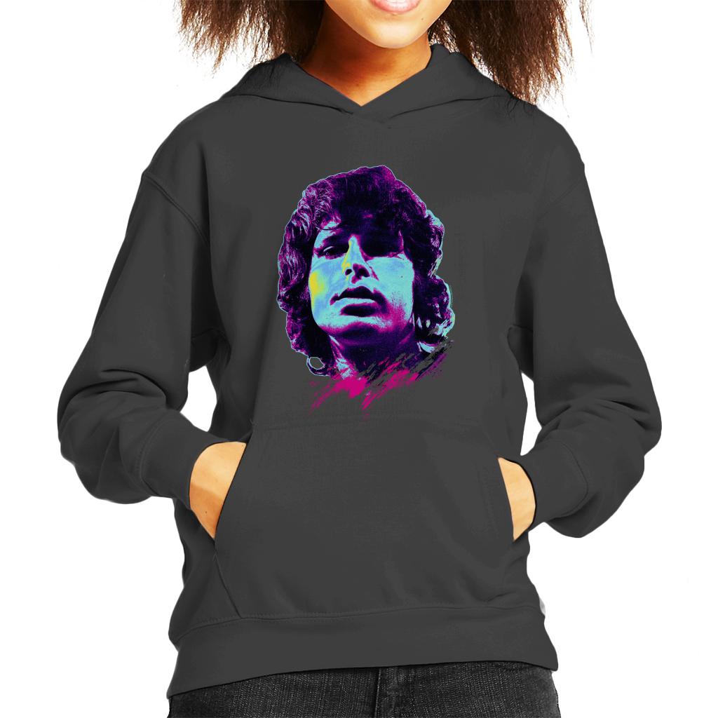 TV Times Jim Morrison Retro Pop Art Stylised Kids Hooded Sweatshirt-ALL + EVERY