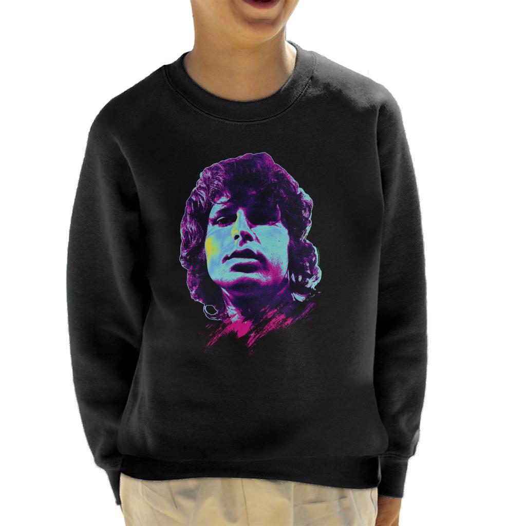 TV Times Jim Morrison Retro Pop Art Stylised Kids Sweatshirt-ALL + EVERY