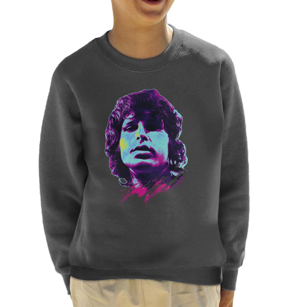 TV Times Jim Morrison Retro Pop Art Stylised Kids Sweatshirt-ALL + EVERY