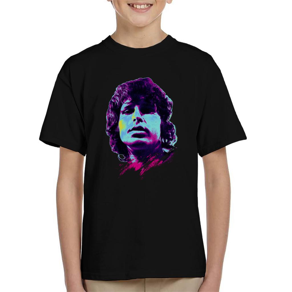 TV Times Jim Morrison Retro Pop Art Stylised Kids T-Shirt-ALL + EVERY