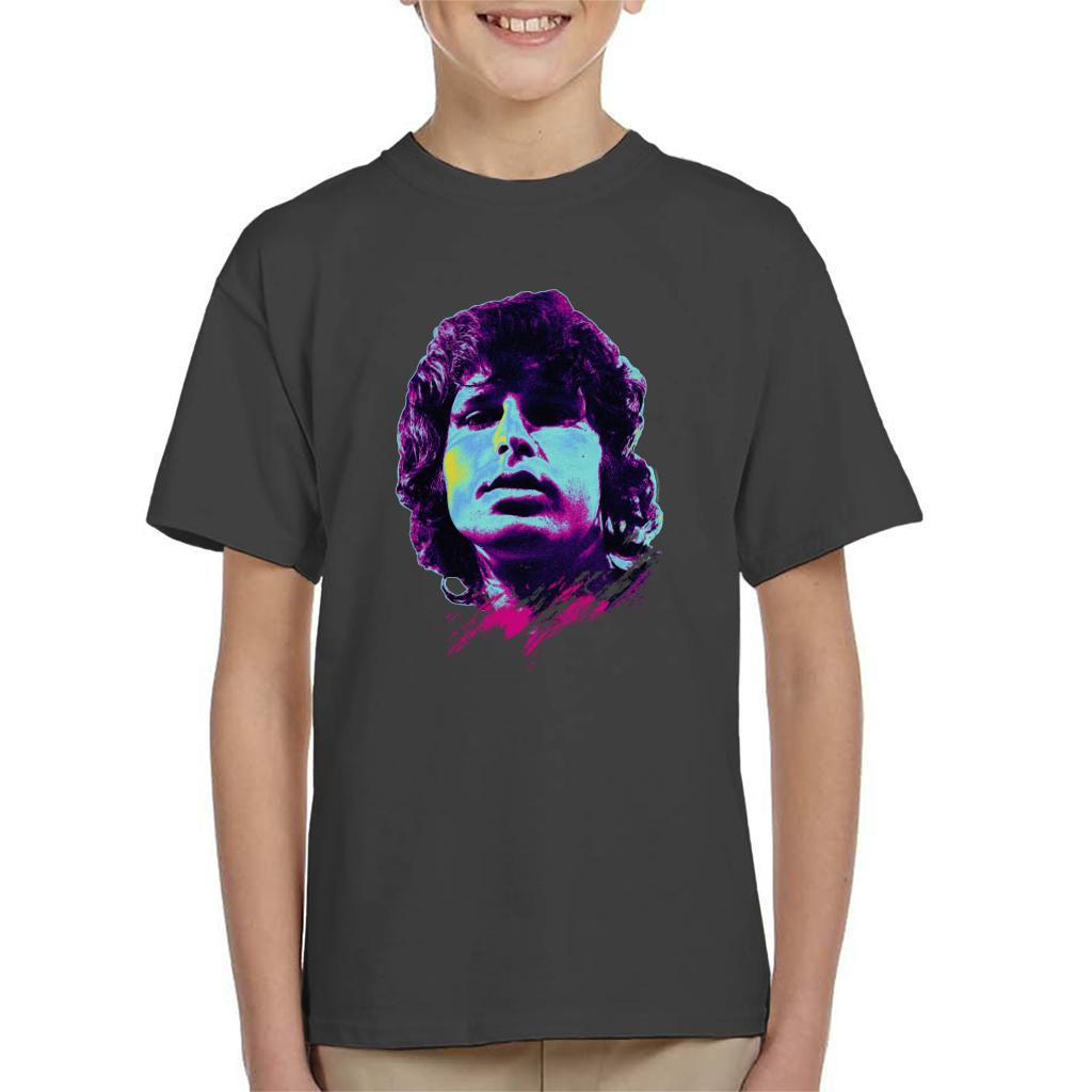 TV Times Jim Morrison Retro Pop Art Stylised Kids T-Shirt-ALL + EVERY