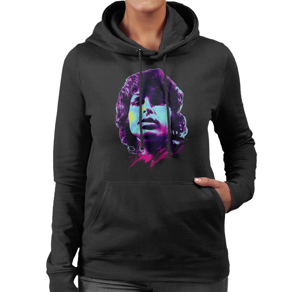 TV Times Jim Morrison Retro Pop Art Stylised Women's Hooded Sweatshirt-ALL + EVERY