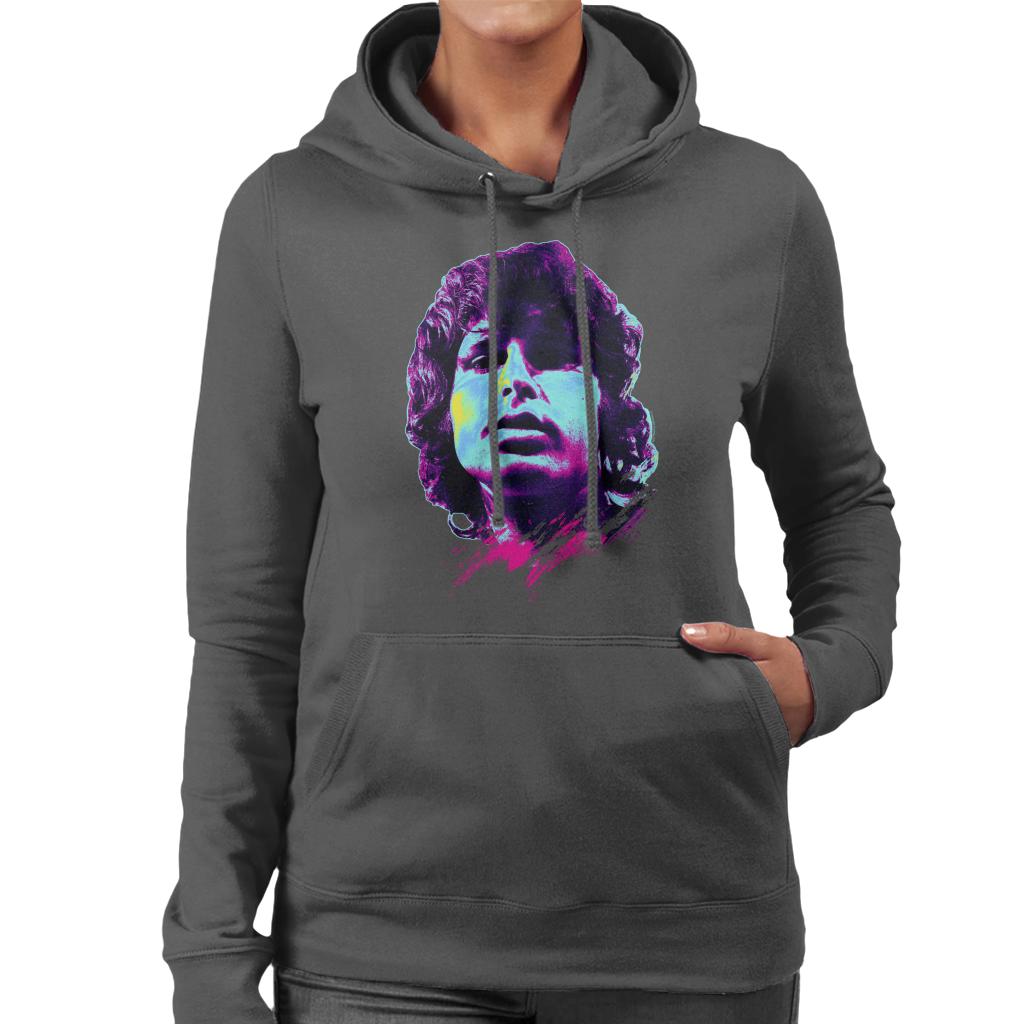 TV Times Jim Morrison Retro Pop Art Stylised Women's Hooded Sweatshirt-ALL + EVERY