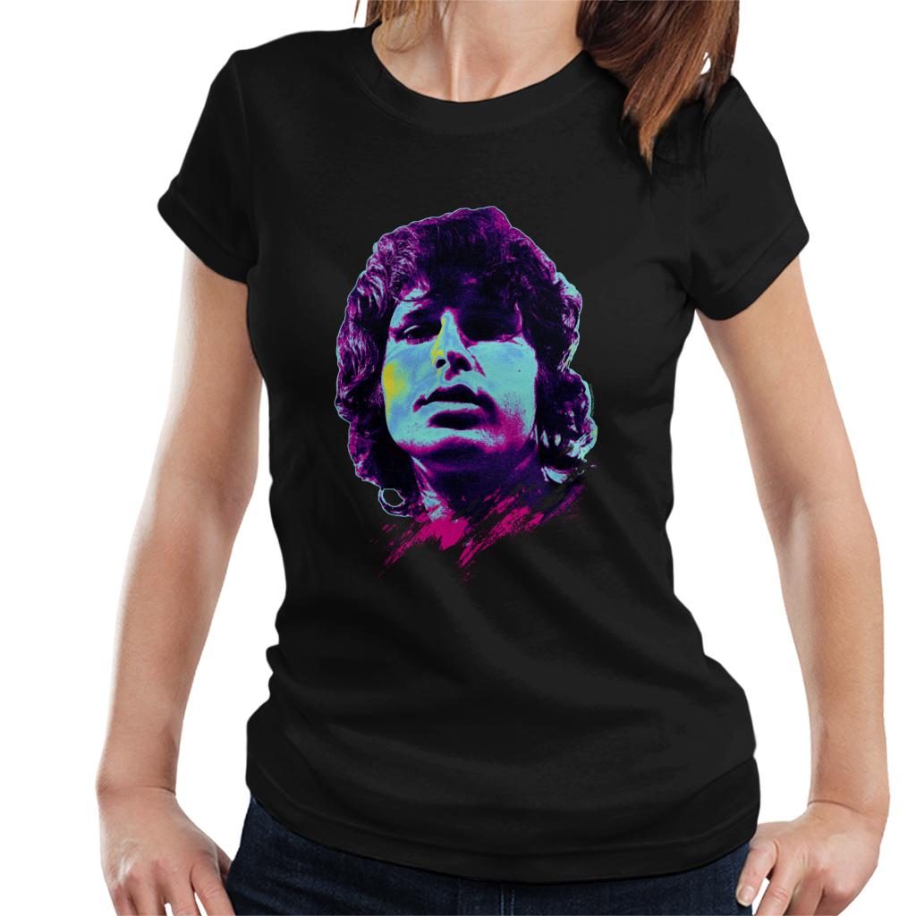 TV Times Jim Morrison Retro Pop Art Stylised Women's T-Shirt-ALL + EVERY