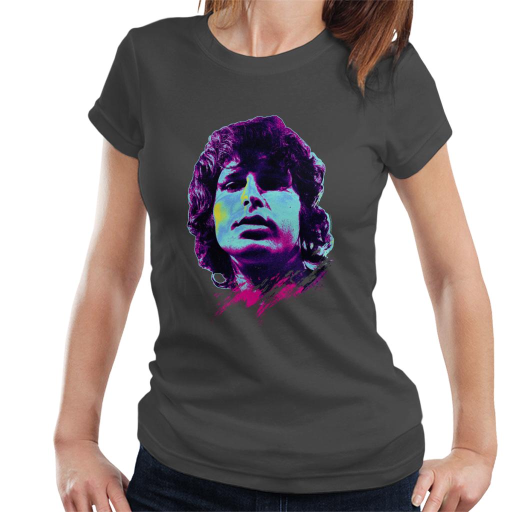 TV Times Jim Morrison Retro Pop Art Stylised Women's T-Shirt-ALL + EVERY