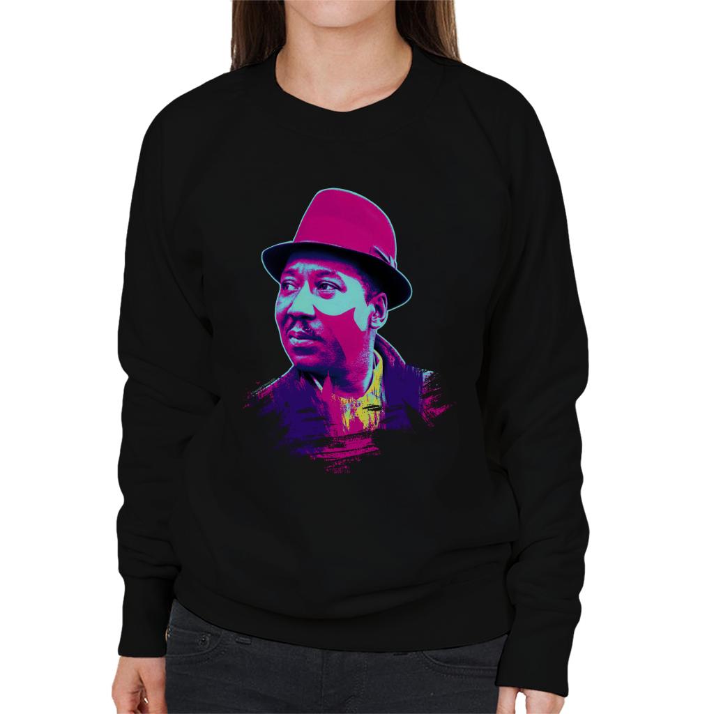 TV Times Muddy Waters Blues And Gospel Train 1964 Pop Art Stylised Women's Sweatshirt-ALL + EVERY