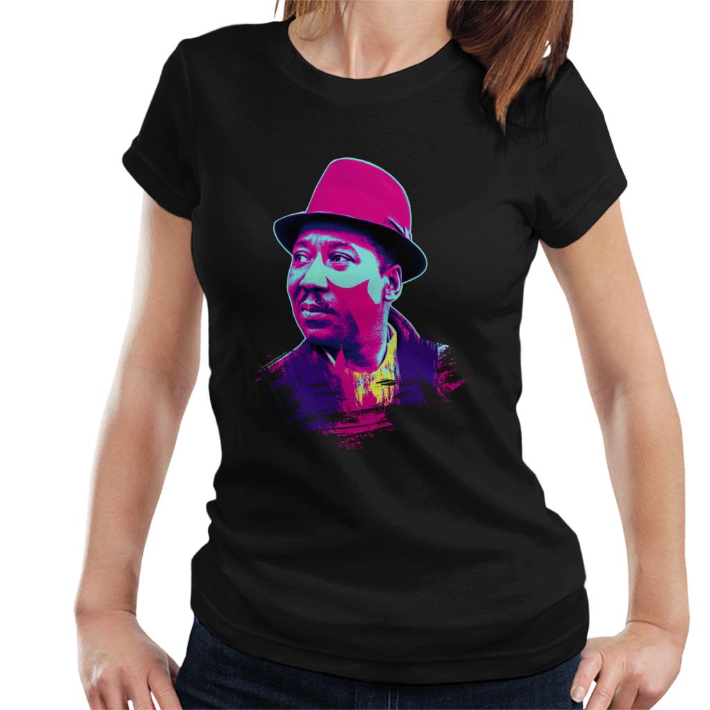 TV Times Muddy Waters Blues And Gospel Train 1964 Pop Art Stylised Women's T-Shirt-ALL + EVERY