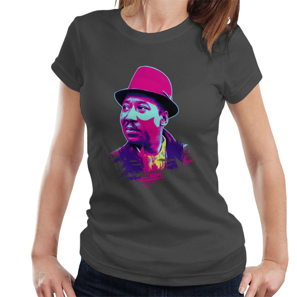 TV Times Muddy Waters Blues And Gospel Train 1964 Pop Art Stylised Women's T-Shirt-ALL + EVERY