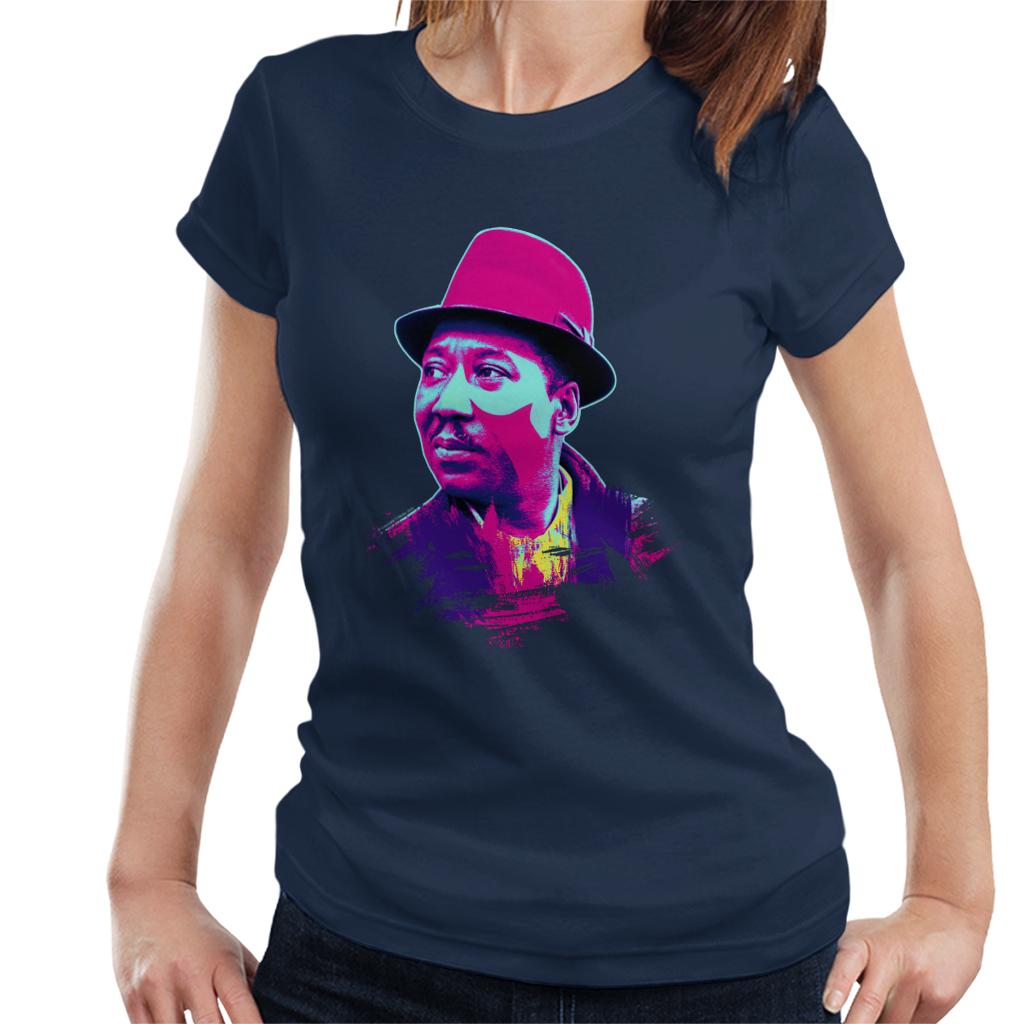 TV Times Muddy Waters Blues And Gospel Train 1964 Pop Art Stylised Women's T-Shirt-ALL + EVERY