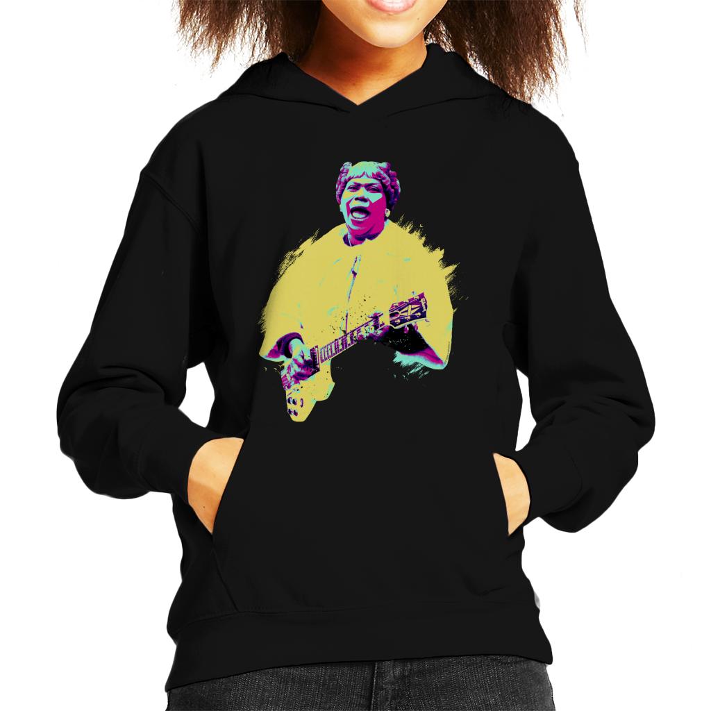 TV Times Sister Rosetta Tharpe Blues Gospel Train Pop Art Stylised Kids Hooded Sweatshirt