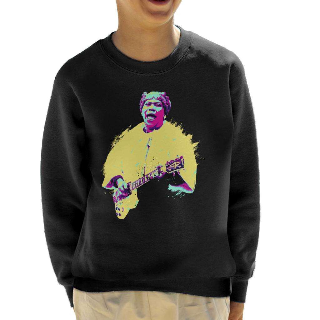 TV Times Sister Rosetta Tharpe Blues Gospel Train Pop Art Stylised Kids Sweatshirt