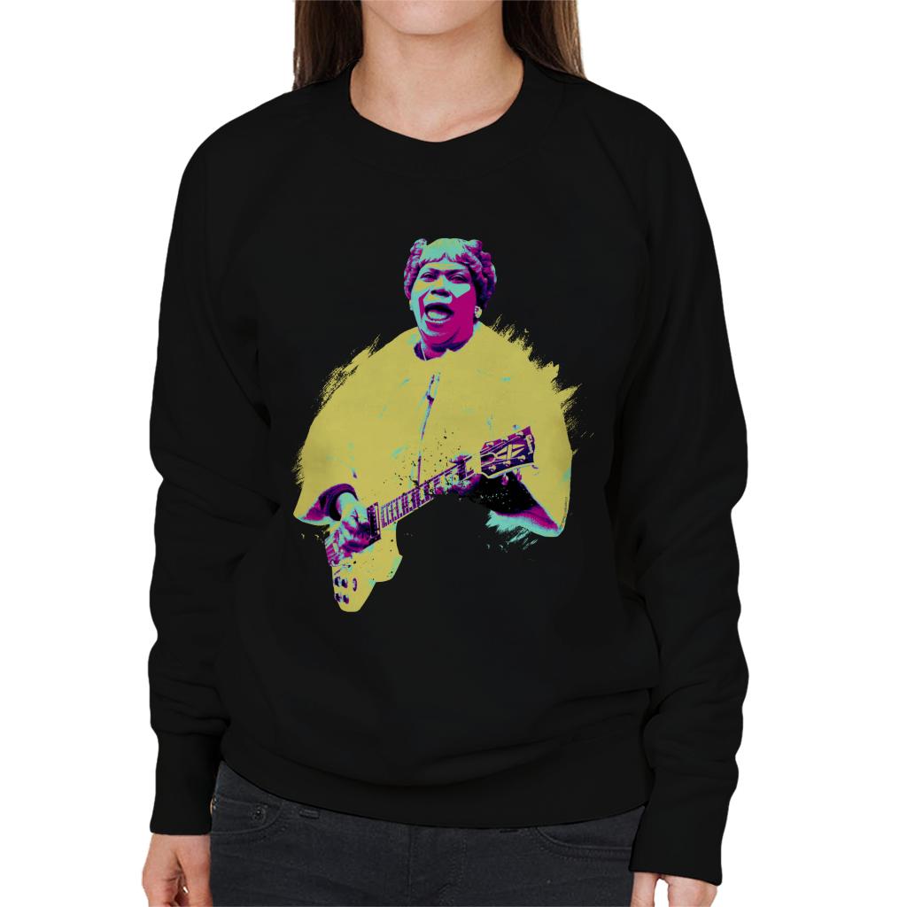 TV Times Sister Rosetta Tharpe Blues Gospel Train Pop Art Stylised Women's Sweatshirt