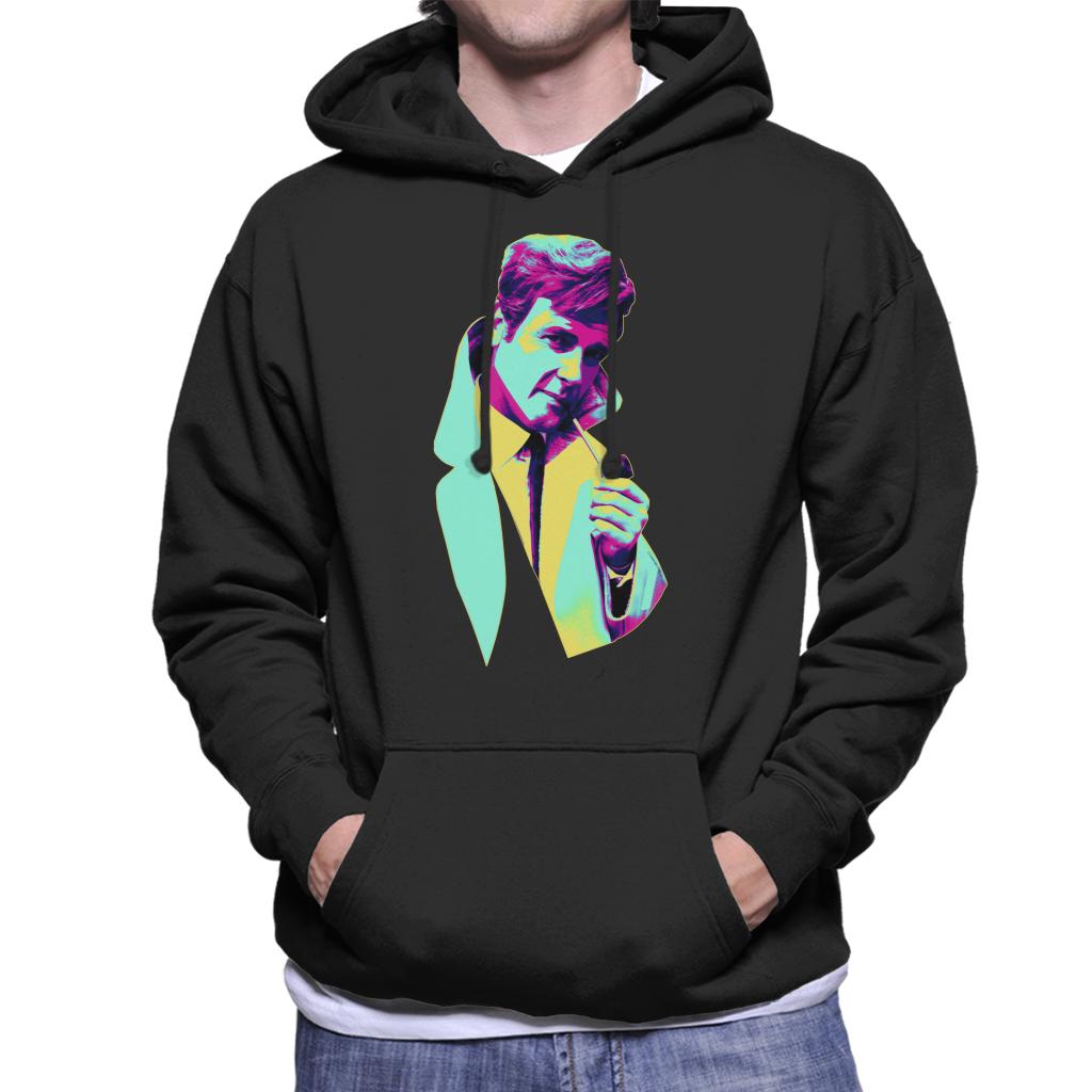 TV Times Roger Moore Park Stroll 1968 Pop Art Stylised Men's Hooded Sweatshirt-ALL + EVERY