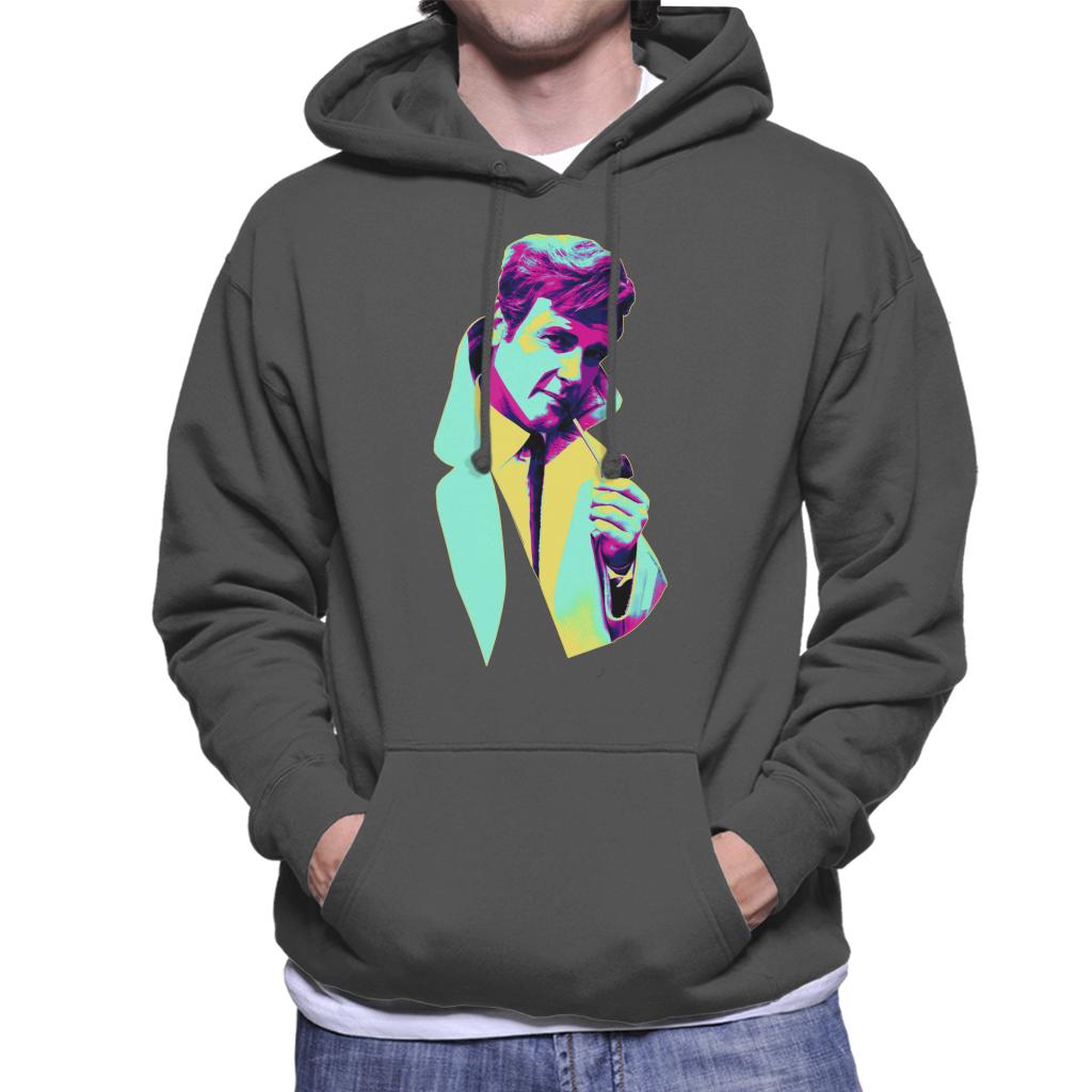 TV Times Roger Moore Park Stroll 1968 Pop Art Stylised Men's Hooded Sweatshirt-ALL + EVERY